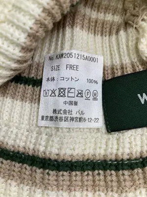 WHIMSIC/ウィムジック/ニットキャップ/ビーニー/帽子/ベージュ/FREE