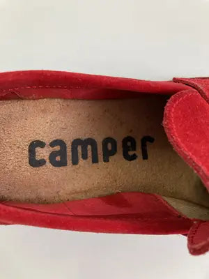 CAMPER/モカシン/デッキシューズ/シューズ/レッド