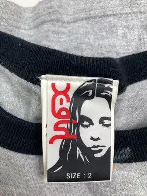 X-GIRL/エックスガール/Tシャツ/カットソー/トップス/グレー/2