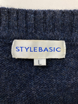 STYLEBASIC/スタイルベーシック/ベスト/トップス/ネイビー/L