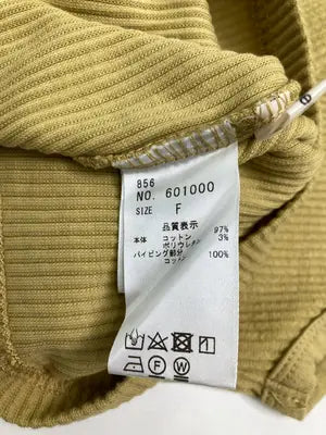 continuer de NICE CLAUP/コンティニューデナイスクラップ/タンクトップ/トップス/イエロー/F