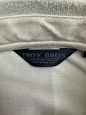 TROY BROS/トロイブロス/ポロシャツ/トップス/ベージュ/L