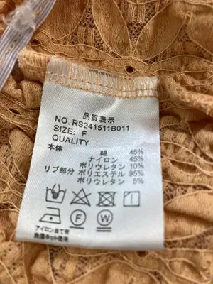 Tシャツ/カットソー/トップス/オレンジ/F