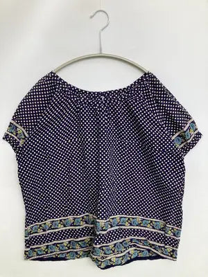 qba/Tシャツ/カットソー/トップス/ネイビー/M