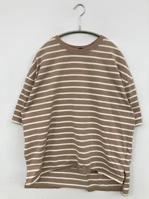 Tシャツ/カットソー/トップス/ベージュ/L
