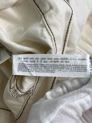 ZARA/ザラ/デニムジャケット/ジャケット/アウター/アイボリー/USA M