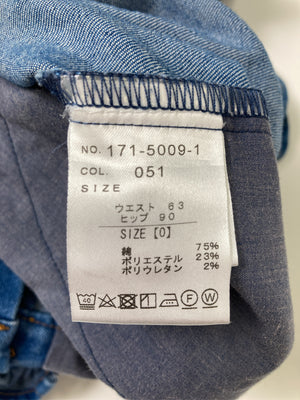 LIZ LISA/リズリサ/デニムパンツ/パンツ/ブルー/0 ウェスト63、ヒップ90