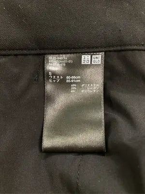 UNIQLO/ユニクロ/スラックス/パンツ/ブラック/S