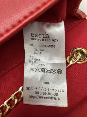 earth music&ecology/アースミュージックアンドエコロジー/ショルダーバッグ/バッグ/レッド/F