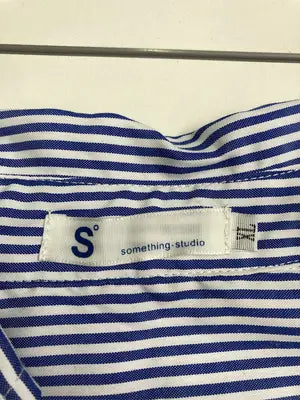 somthing studio/シャツ/ブラウス/トップス/ブルー/XL