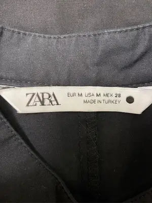 ZARA/ザラ/シャツ/ブラウス/トップス/ブラック/USA M