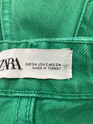 ZARA/ザラ/デニムパンツ/パンツ/グリーン/EUR 34/USA 2/MEX 24