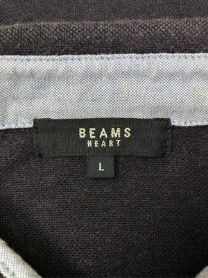 BEAMS/ビームス/ポロシャツ/トップス/ブラック/L