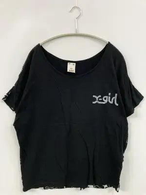 X-GIRL/エックスガール/Tシャツ/カットソー/トップス/ブラック/2