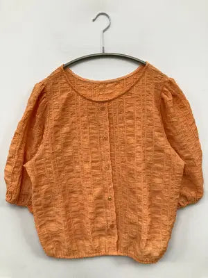 LAUIR/ラウアー/シャツ/ブラウス/トップス/オレンジ/L