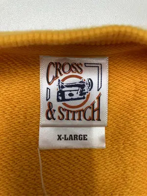 CROSS & STITCH/スウェット/トップス/オレンジ/X-LARGE