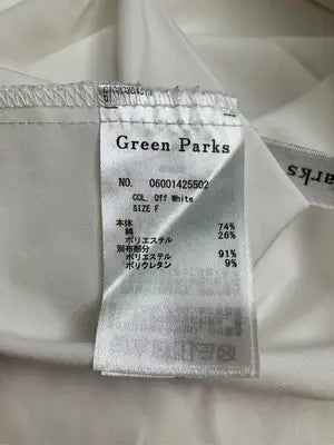 Green Parks/Tシャツ/カットソー/トップス/アイボリー/F