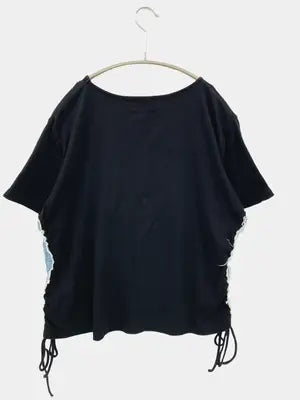 ALATO/Tシャツ/カットソー/トップス/ブラック/LL