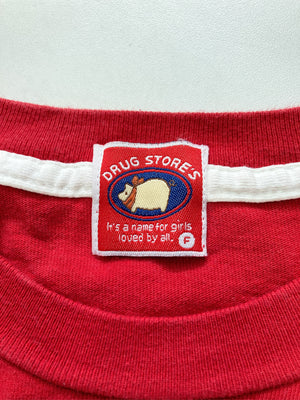 drug store's/ドラッグストアーズ/Tシャツ/カットソー/トップス/レッド/F