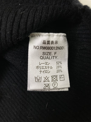 RETRO GIRL/レトロガール/ニット/セーター/トップス/ブラック/F