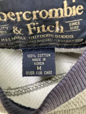 Abercrombie & Fitch/アバクロンビーアンドフィッチ/Tシャツ/カットソー/トップス/グレー/M