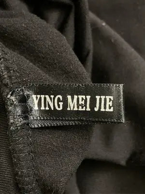 YING MEI JIE/Tシャツ/カットソー/トップス/ブラック