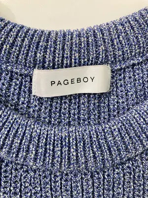 PAGEBOY/ページボーイ/ニット/セーター/トップス/ブルー/F