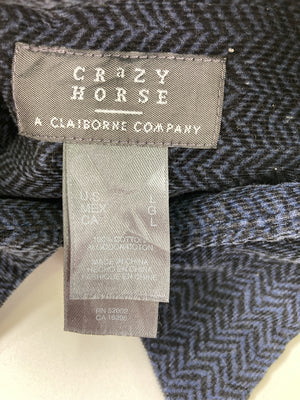 CRAZY HORSE/シャツ/ブラウス/トップス/ネイビー/L