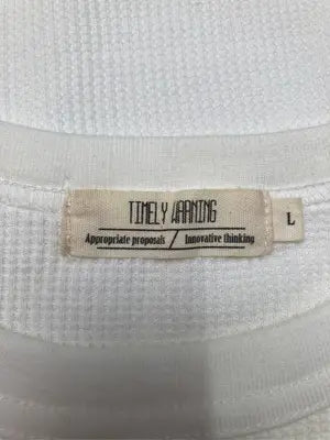 TIMELY WARNING/タイムリーワーニング/Tシャツ/カットソー/トップス/ホワイト/L