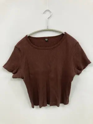 UNIQLO/ユニクロ/Tシャツ/カットソー/トップス/ブラウン/L