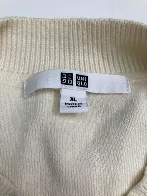 UNIQLO/ユニクロ/ニット/セーター/トップス/アイボリー/XL