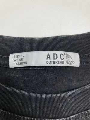 ADC/Tシャツ/カットソー/トップス/ブラック/L
