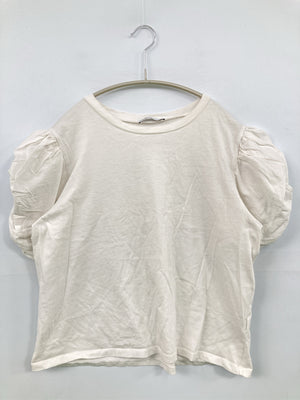 ZARA/ザラ/Tシャツ/カットソー/トップス/ホワイト/EUR M/USA M/ MEX 28