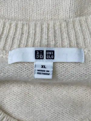UNIQLO/ユニクロ/ニット/セーター/トップス/アイボリー/XL