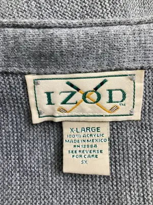 IZOD/アイゾッド/カーディガン/ボレロ/トップス/グレー/X-LARGE