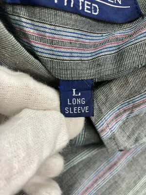 VAN HEUSEN/ヴァンヒューゼン/シャツ/ブラウス/トップス/グレー/L