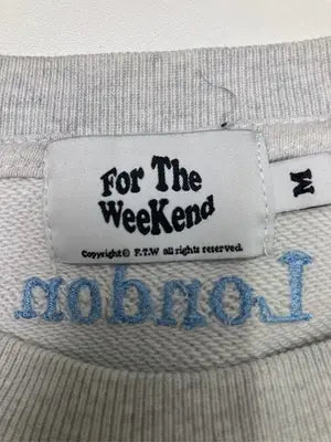 For  The 　WeeKend/フォーザウィーケンド/スウェット/トップス/ホワイト/M