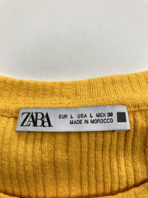 ZARA/ザラ/Tシャツ/カットソー/トップス/オレンジ/L