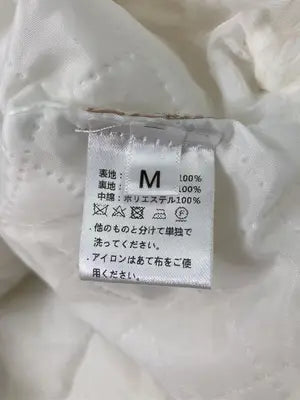 Fashion/ファッション/ノーカラージャケット/ジャケット/アウター/ホワイト/M