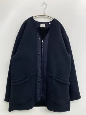 UNIQLO/ユニクロ/ノーカラーコート/ジャケット/アウター/ネイビー/XL