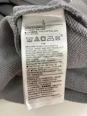 GAP/ギャップ/Tシャツ/カットソー/トップス/グレー/L
