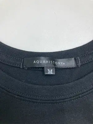 AQUAHISTORY/Tシャツ/カットソー/トップス/ブラック/M