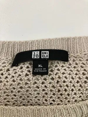 UNIQLO/ユニクロ/ニット/セーター/トップス/ベージュ/XL