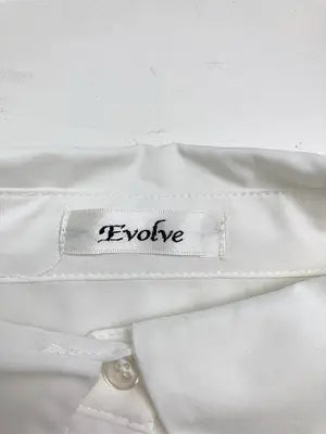 Evolve/シャツワンピース/ワンピース/ドレス/ホワイト/L