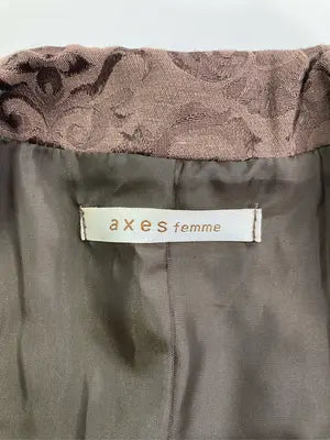 axes femme/アクシーズファム/ベスト/トップス/ブラウン/M   バスト79～87   身長154～162