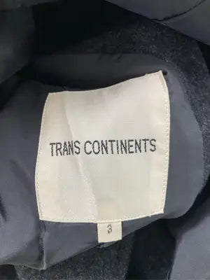 TRANS CONTINENTS/ステンカラーコート/ジャケット/アウター/ブラック/3