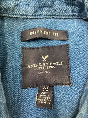 American Eagle Outfitters/アメリカンイーグルアウトフィッターズ/シャツ/ブラウス/トップス/ブルー/XXS