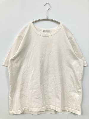 ZARA/ザラ/Tシャツ/カットソー/トップス/ホワイト/L