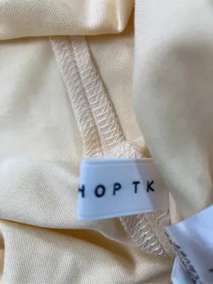 THE SHOP TK/ザショップティーケー/Tシャツ/カットソー/トップス/イエロー/M