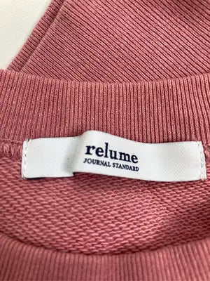 relume/レリューム/スウェット/トップス/ピンク/F